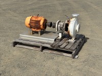 Electric Motor And Pump On Frame