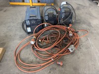2 X 350 Miller And 1 X 450 Miller & 3 Phase Leads