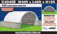 425 · 40FT X 40FT HEAVY DUTY CONTAINER SHELTER WITH END