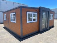 Brown Expandable 2 Bedroom Container House With En
