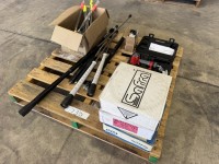 Pallet Of Welding Wire, Wall Plugs, Pressure Hose