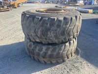 2 X Bridgestone 23.5r25 Tyres And Rims