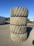 4 X BRIDGESTONE 23.5R25 TYRES AND RIMS