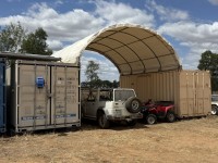 2 X 20ft Containers With Container Shelter