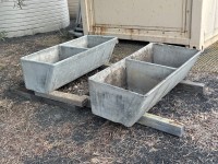 2 x CONCRETE DUAL SINKS