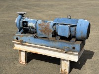Electric Motor And Pump On Frame